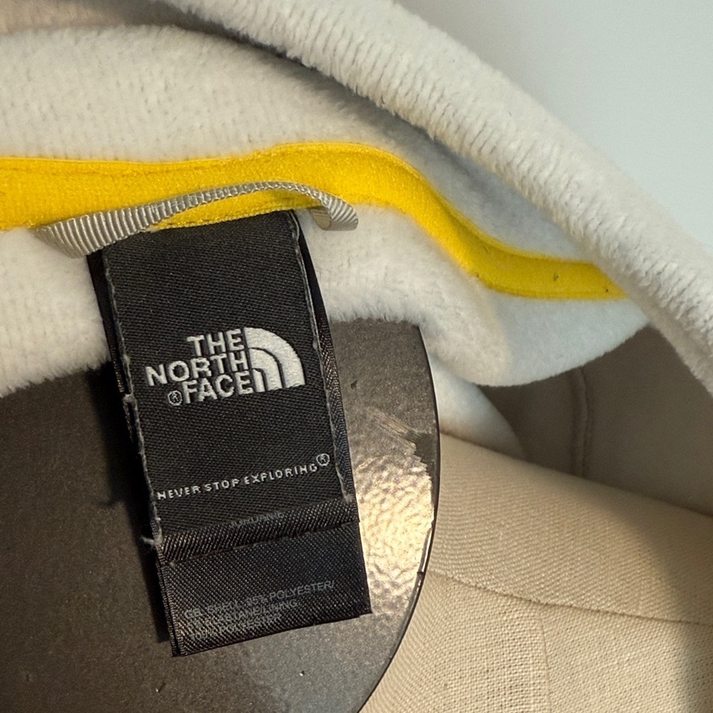 The North Face Women's Agave Jacket in Light Gray Yellow Size XL - Picture 3 of 7
